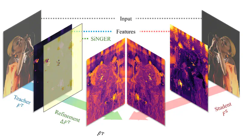 SiNGER: A Clearer Voice Distills Vision Transformers Further